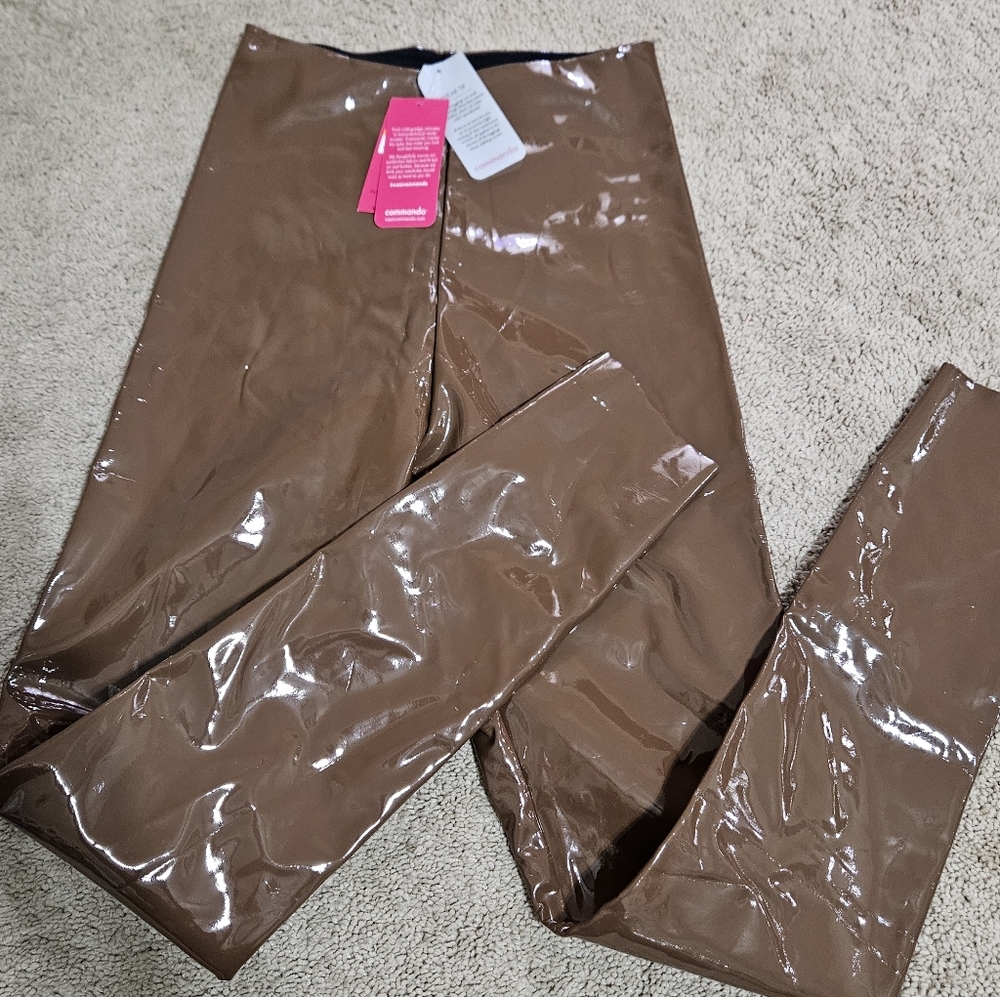 Commando Cinnamon Faux Leather Leggings